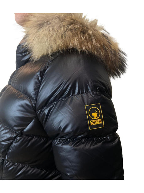 Piumino Ciesse Piumini RANGI REAL FUR Donna - Nero