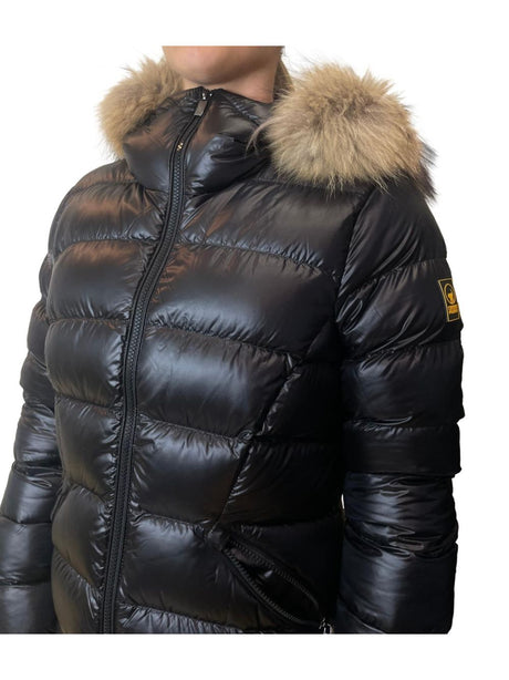 Piumino Ciesse Piumini RANGI REAL FUR Donna - Nero