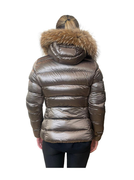 Piumino Ciesse Piumini RANGI REAL FUR Donna - Marrone