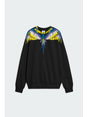 Felpa COUNTY OF MILAN logo wings colorfull Uomo - Nero