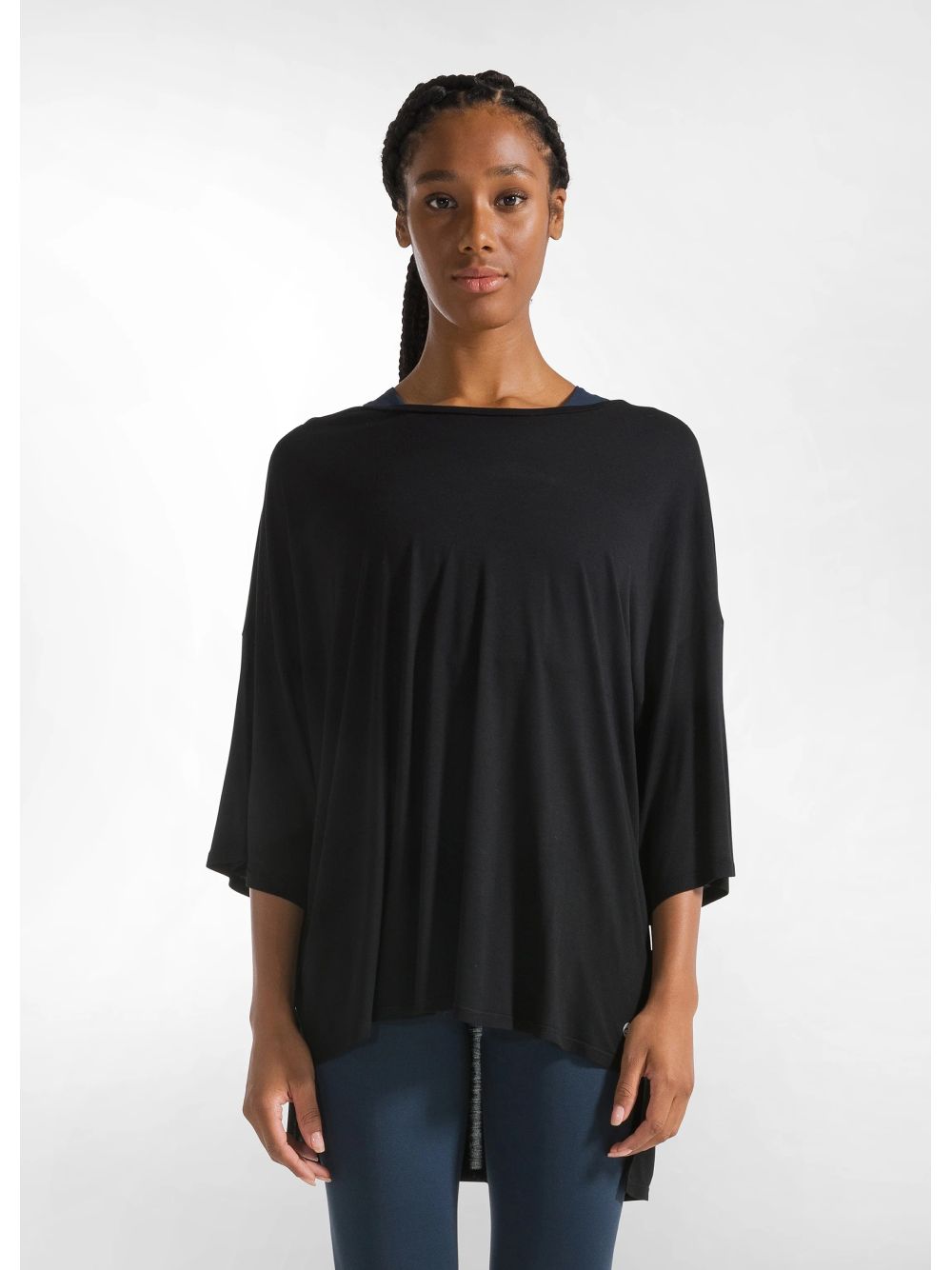 T-shirt Deha OVERSIZE YOGA Donna - Nero