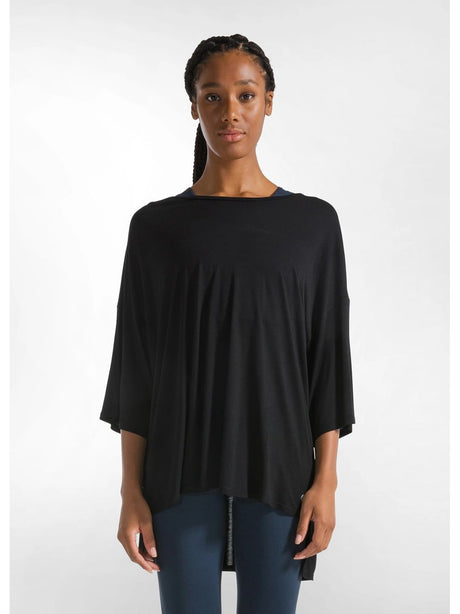 T-shirt Deha OVERSIZE YOGA Donna - Nero