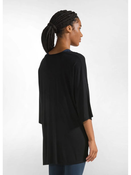 T-shirt Deha OVERSIZE YOGA Donna - Nero