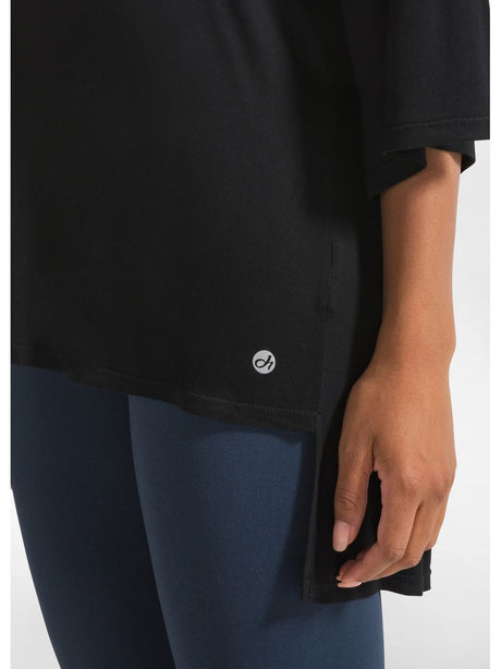 T-shirt Deha OVERSIZE YOGA Donna - Nero