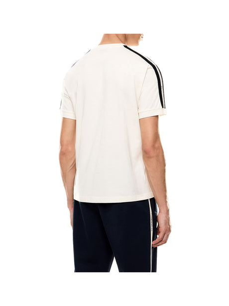T-shirt Ea7 Train Logo Braided Tape Uomo - Bianco