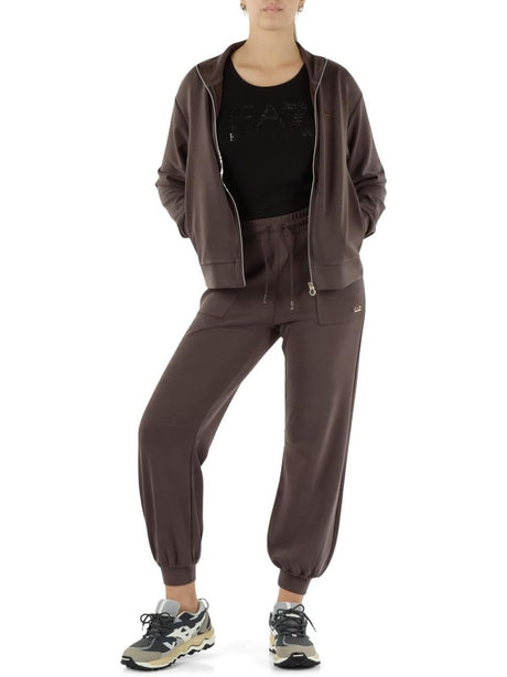 Felpa Ea7 Donna - Cioccolato