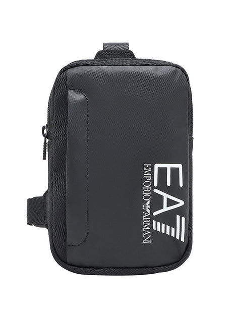 Borsa Ea7 Logo Printed Zip-Up Unisex - Nero