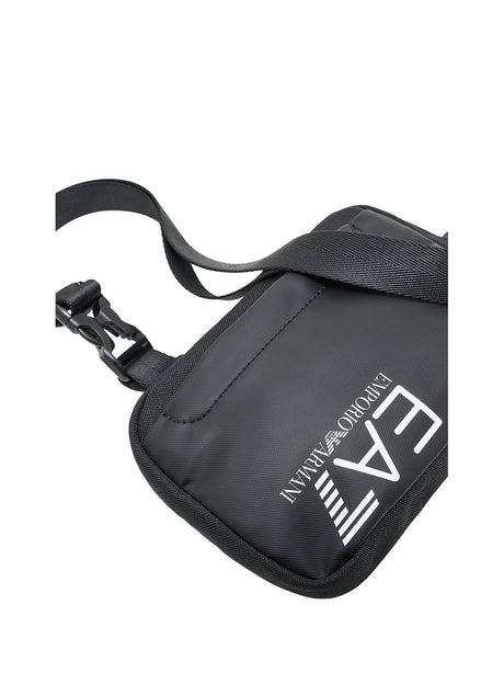 Borsa Ea7 Logo Printed Zip-Up Unisex - Nero