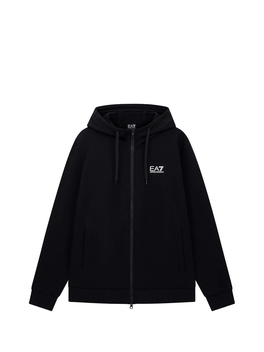Felpa Ea7 ZIP CAPPUCCIO TRAIN CORE Uomo - Nero