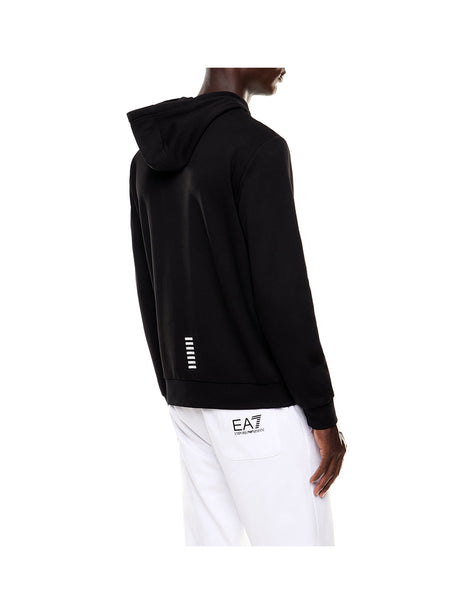 Felpa Ea7 ZIP CAPPUCCIO TRAIN CORE Uomo - Nero
