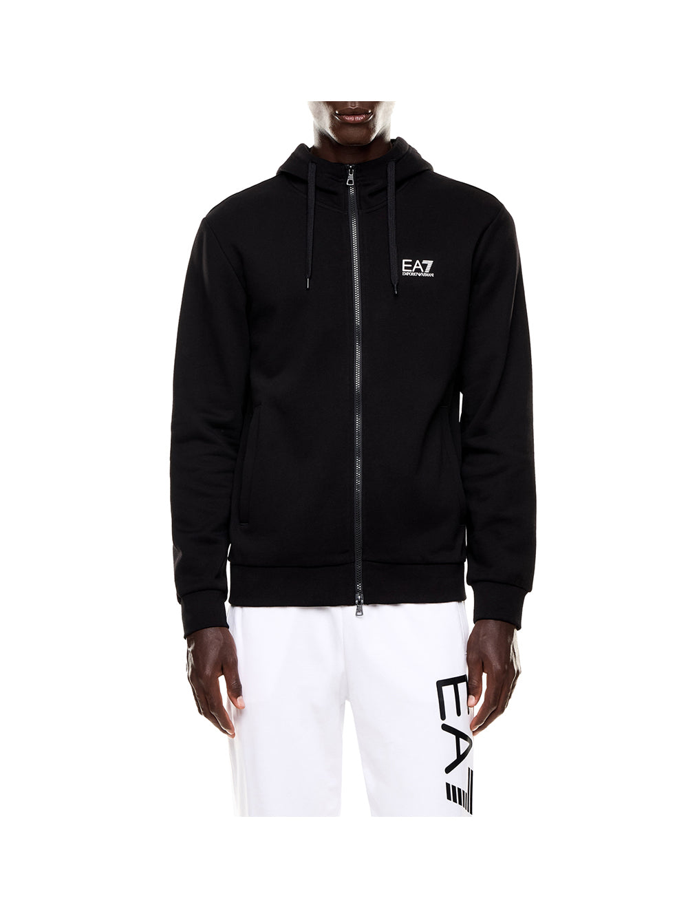 Felpa Ea7 ZIP CAPPUCCIO TRAIN CORE Uomo - Nero