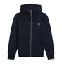 Felpa Fred Perry Hooded Zip Through Uomo - Navy