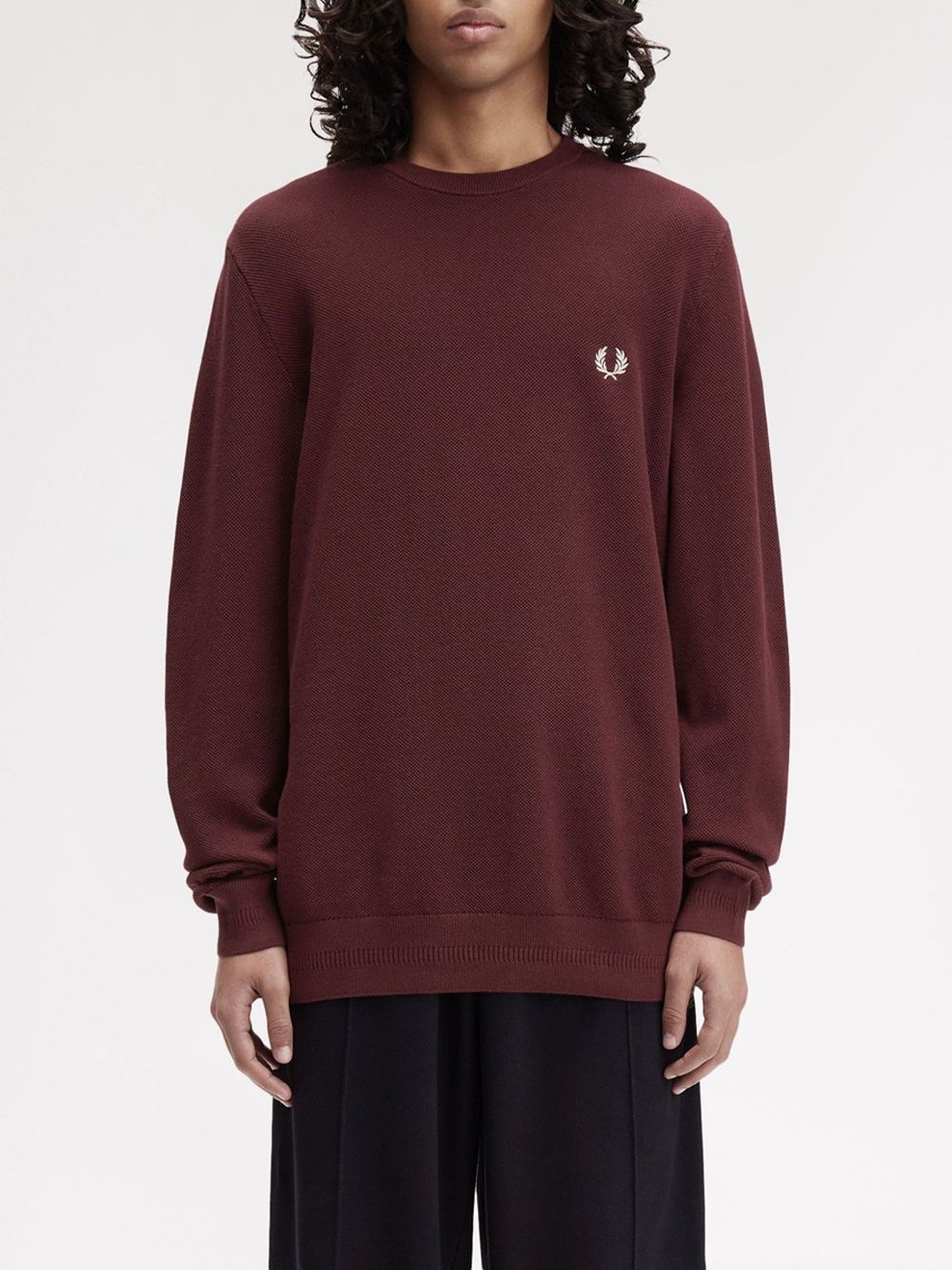 Pullover Fred Perry Uomo - Bordeaux