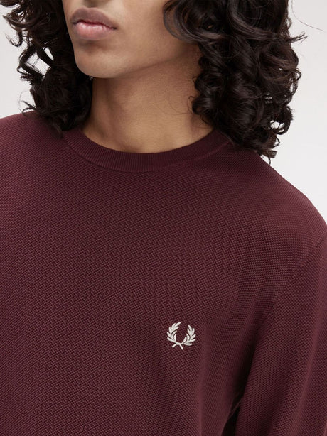 Pullover Fred Perry Uomo - Bordeaux