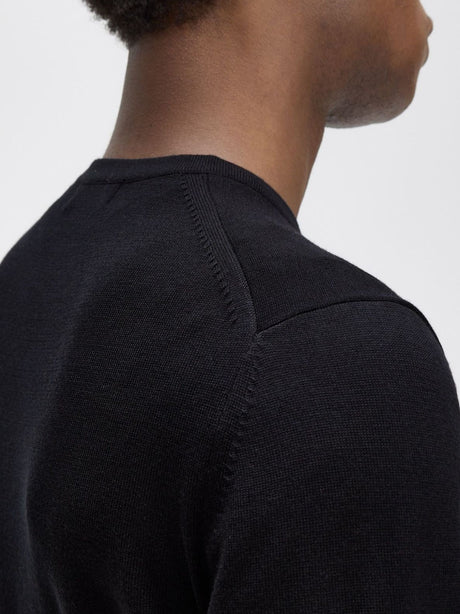Pullover Fred Perry Classic Crew Neck Jumper Uomo - Nero