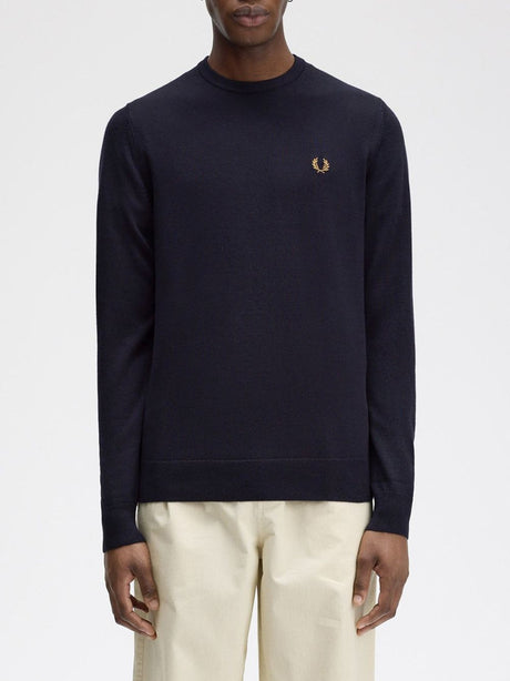 Pullover Fred Perry Classic Crew Neck Uomo - Navy