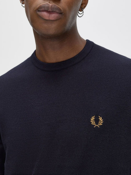 Pullover Fred Perry Classic Crew Neck Uomo - Navy