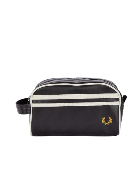Borsa Pochette Fred Perry Coated Polyester Wash Bag Uomo - Nero
