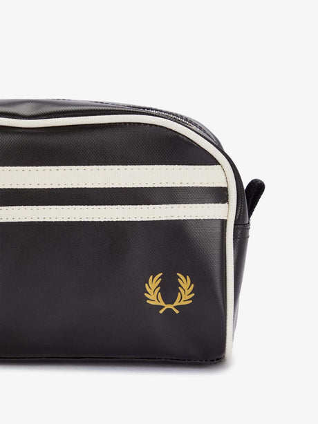 Borsa Pochette Fred Perry Coated Polyester Wash Bag Uomo - Nero