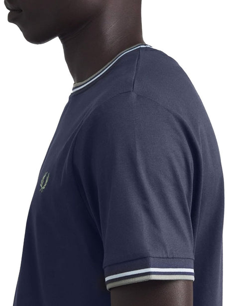 T-shirt Fred Perry Uomo - Blu