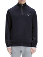 Felpa Fred Perry Half Zip Sweatshirt Uomo - Navy