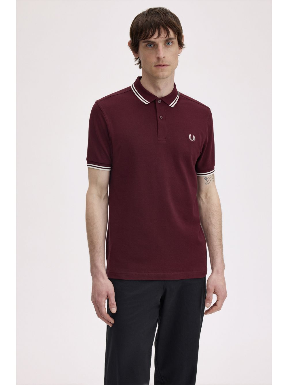 Polo Fred Perry Uomo - Bordeaux