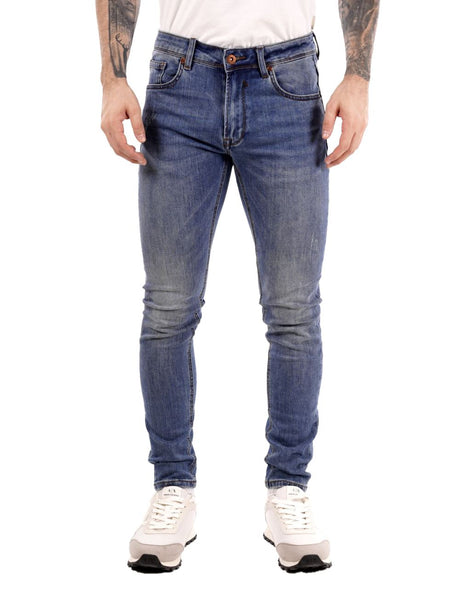 Jeans Gianni Lupo KEVIN skinny fit light wash Uomo - Denim