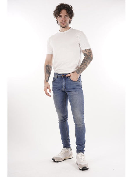 Jeans Gianni Lupo KEVIN skinny fit light wash Uomo - Denim