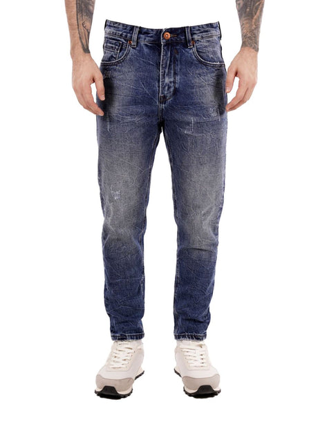 Jeans Gianni Lupo MIKE carrot cropped fit Uomo - Denim