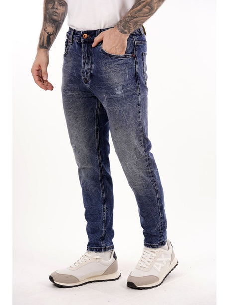 Jeans Gianni Lupo MIKE carrot cropped fit Uomo - Denim