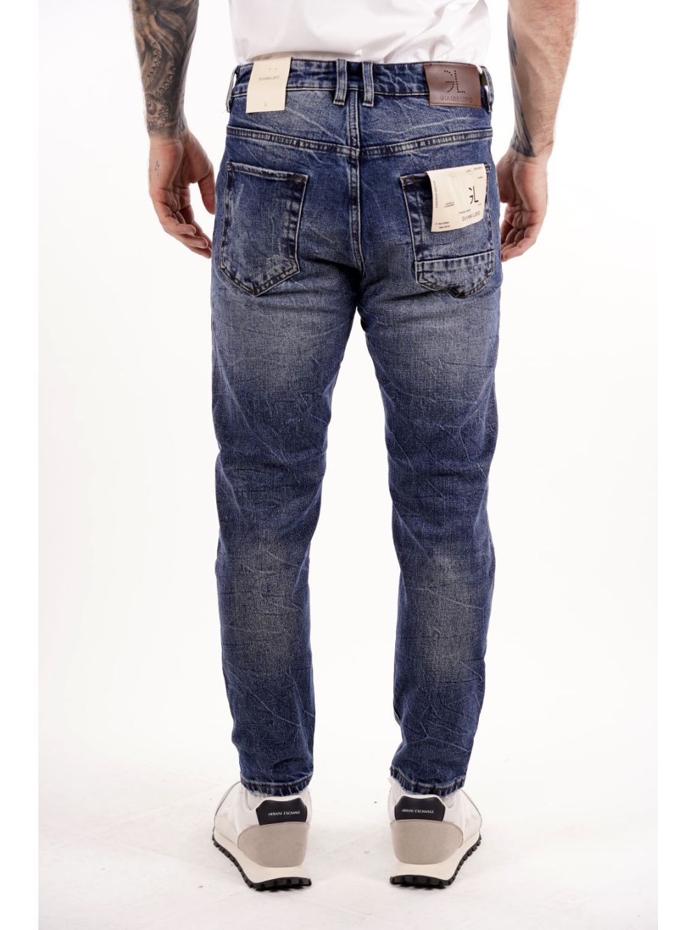 Jeans Gianni Lupo MIKE carrot cropped fit Uomo - Denim
