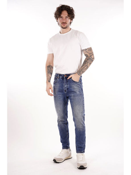Jeans Gianni Lupo MIKE carrot cropped fit Uomo - Denim