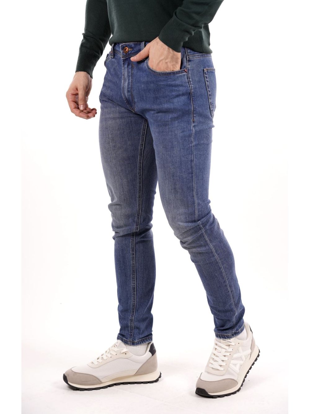 Jeans Gianni Lupo BRUCE regular fit medium wash Uomo - Denim
