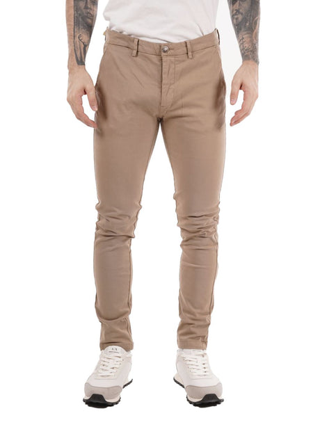 Pantalone Gianni Lupo chino stretch Uomo - Marrone