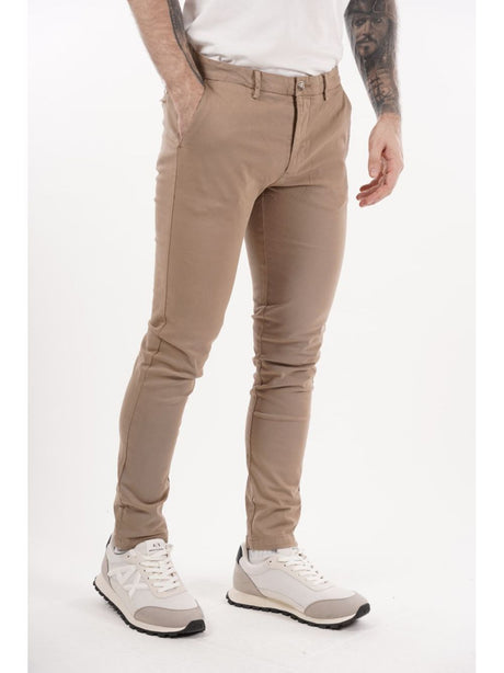 Pantalone Gianni Lupo chino stretch Uomo - Marrone