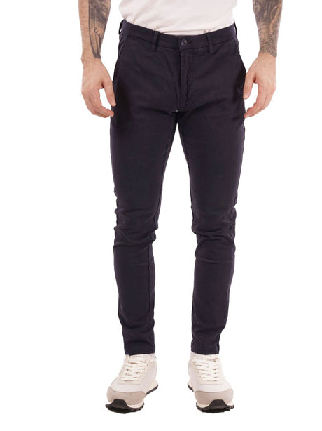 Pantalone Gianni Lupo chino stretch Uomo - Navy