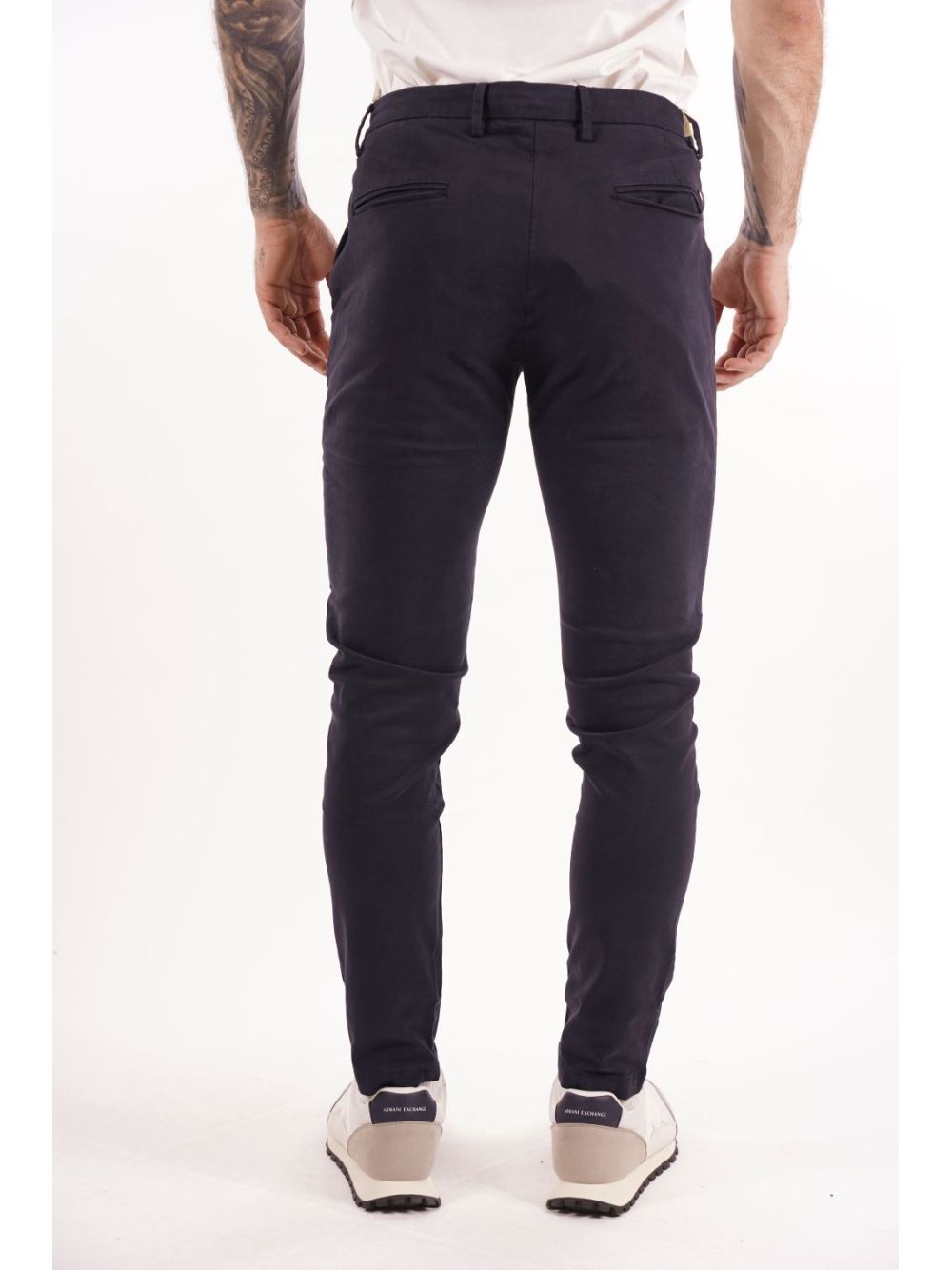 Pantalone Gianni Lupo chino stretch Uomo - Navy