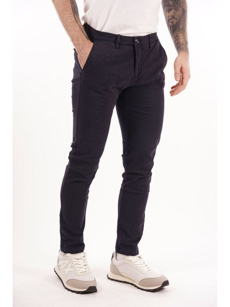Pantalone Gianni Lupo chino stretch Uomo - Navy