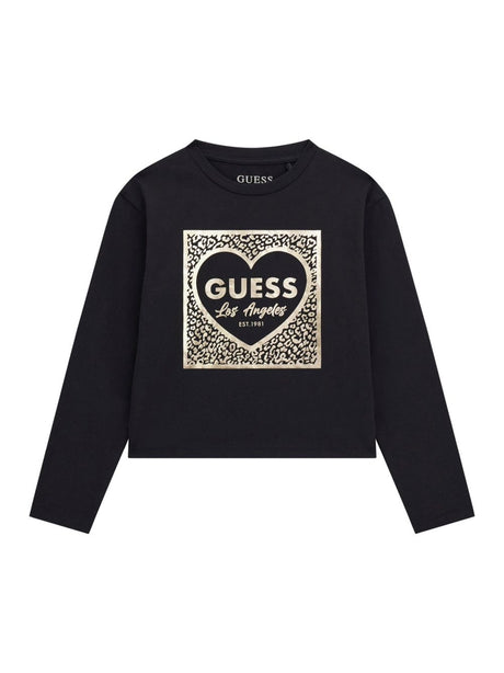 T-shirt Guess Bambina - Nero