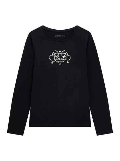 T-shirt Guess Bambina - Nero