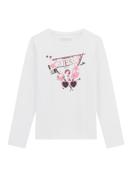 T-shirt Guess Bambina - Bianco