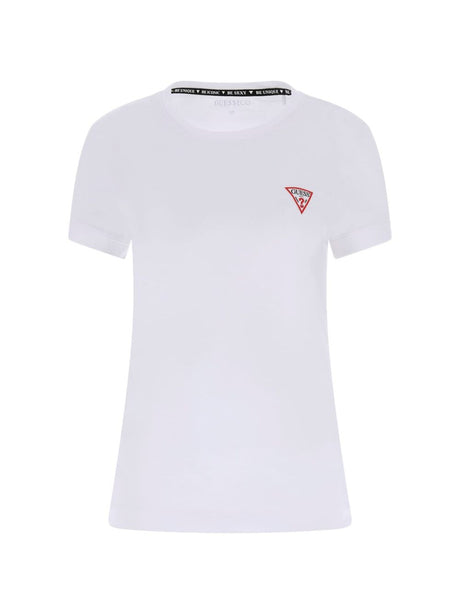 T-shirt Guess Mini Tringle Donna - Bianco