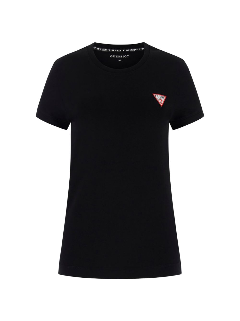 T-shirt Guess Mini Tringle Donna - Nero