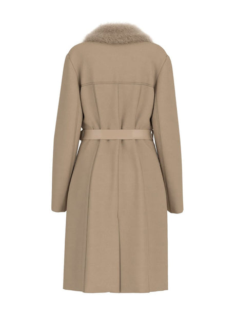 Giubbotto Guess New Patrice Belted Coat Donna - Marrone