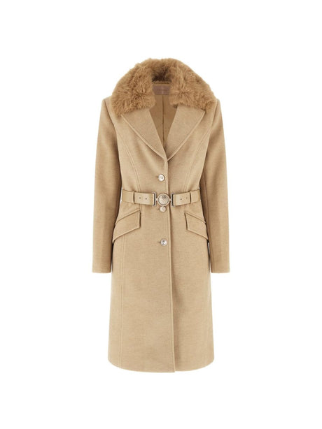 Giubbotto Guess New Patrice Belted Coat Donna - Marrone