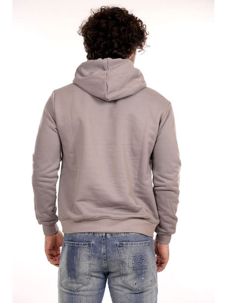 Felpa Icon CAPPUCCIO C/LOGO GRANDE Uomo - Grigio