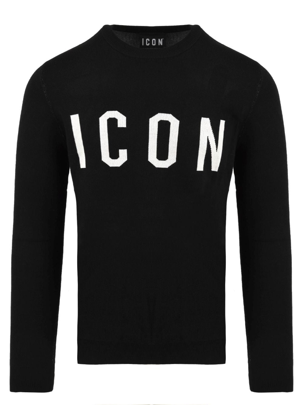 Pullover Icon GIROCOLLO C/LOGO CLASSICO Uomo - Nero