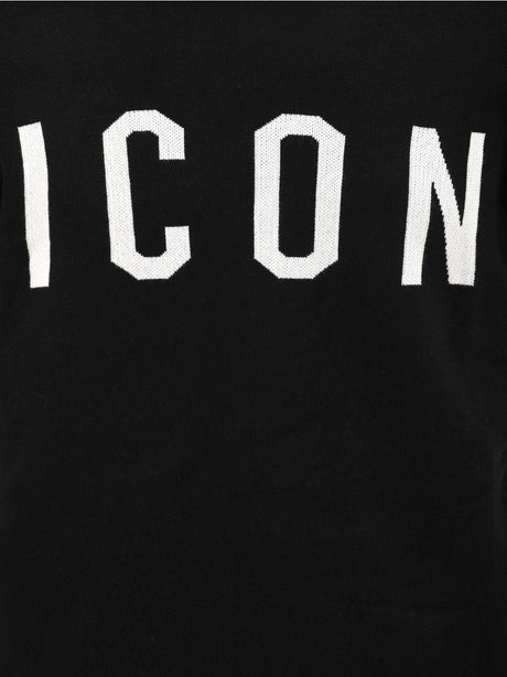 Pullover Icon GIROCOLLO C/LOGO CLASSICO Uomo - Nero