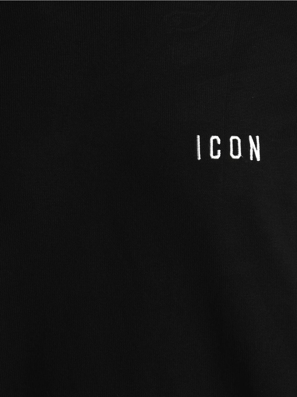 Pullover Icon GIROCOLLO C/RICAMO PICCOLO Uomo - Nero