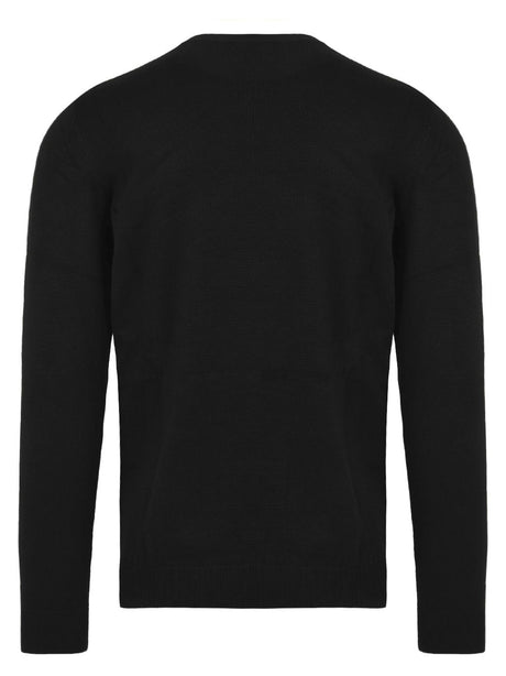 Pullover Icon GIROCOLLO C/RICAMO PICCOLO Uomo - Nero